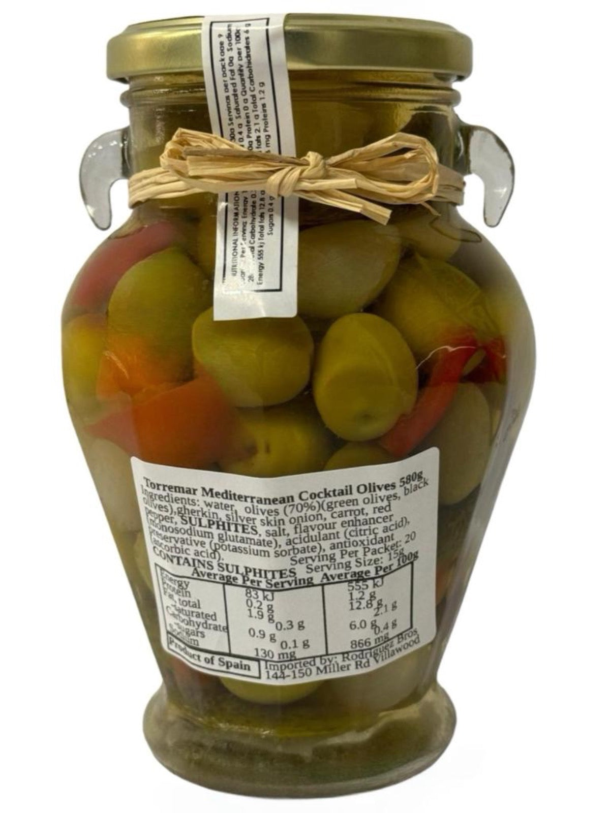 Torremar Spanish Mediterranean Cocktail Olives 580g