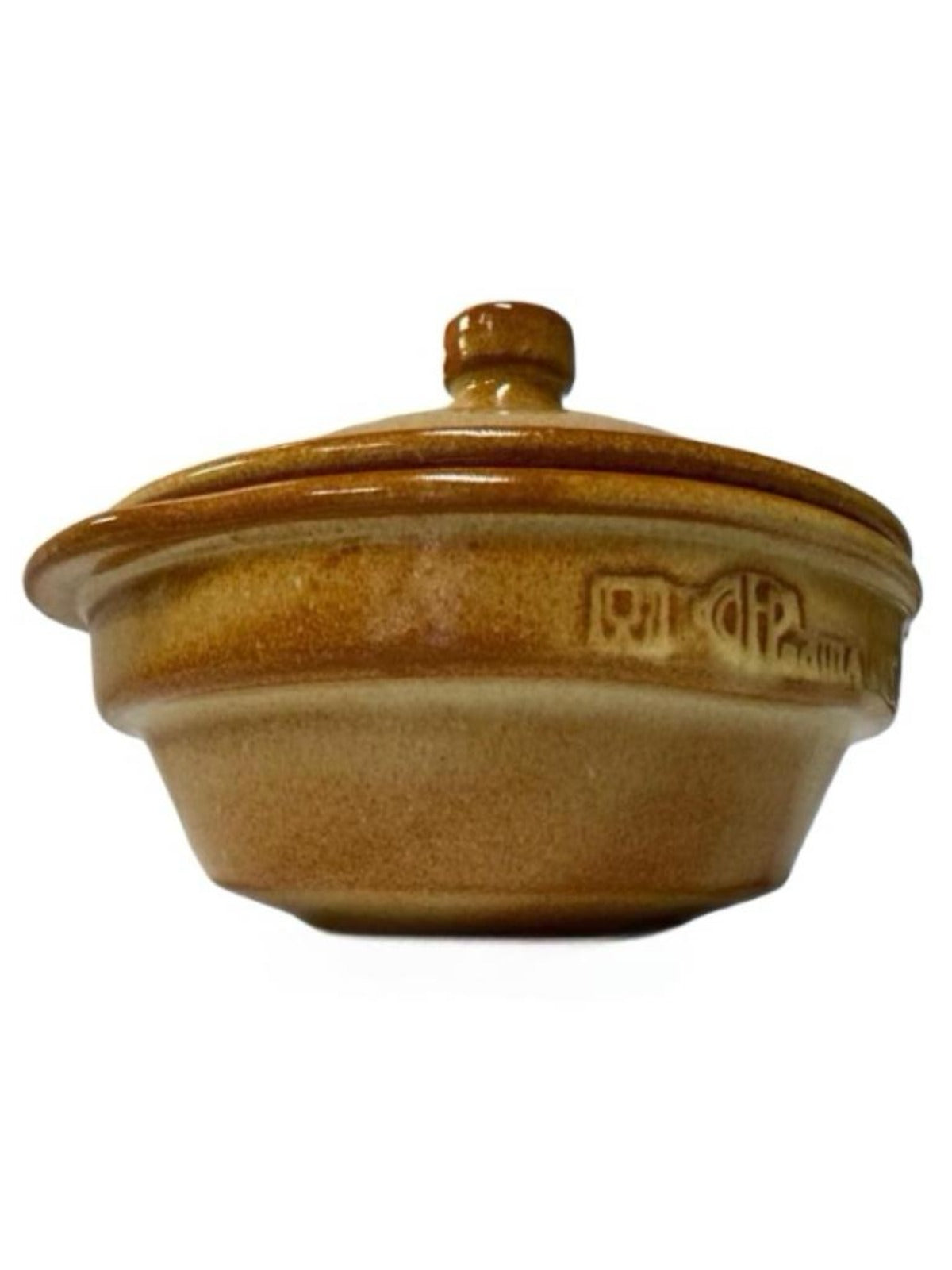 HP Padilla Spanish Terracotta  Stone-Wash Glaze Finish Sauce or Sugar Bowl