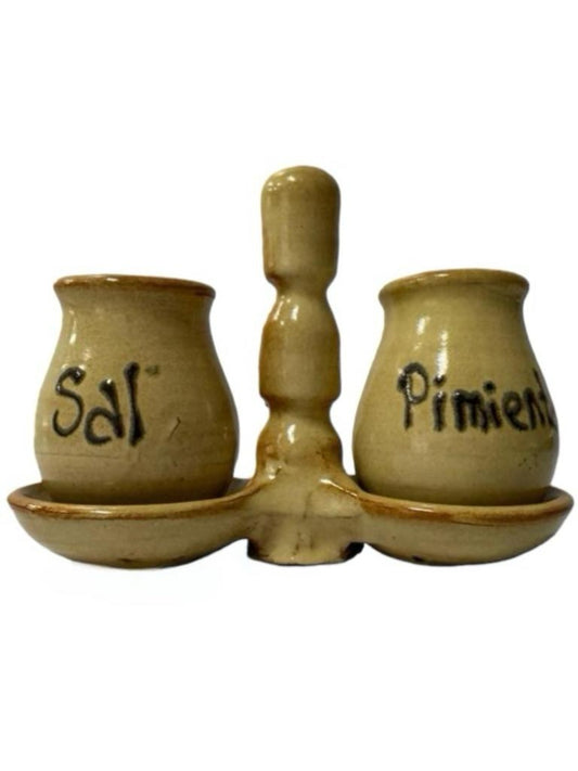 HP Padilla Barco Casuela Spanish Terracotta Salt and Pepper Set Gres