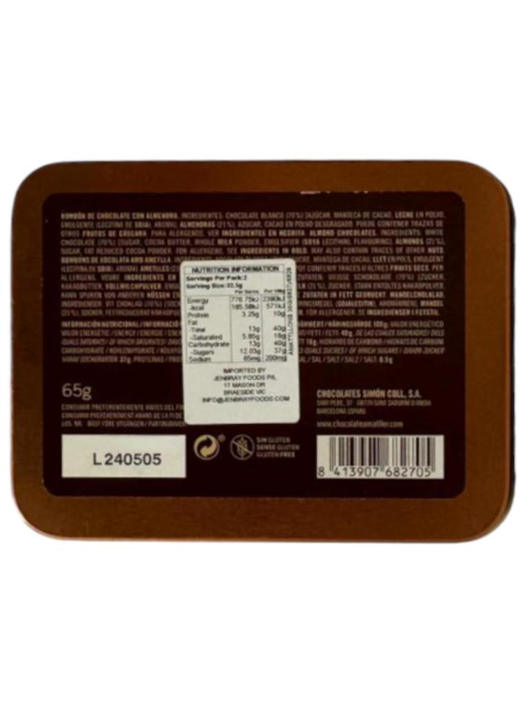 Chocolate Amatller Marcona Almond Chocolate 65g