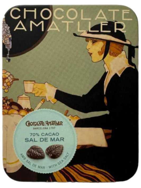 IN STORE ONLY Chocolate Amatller Chocolate with Sea Salt 60g (Best Before 30-06-2026)