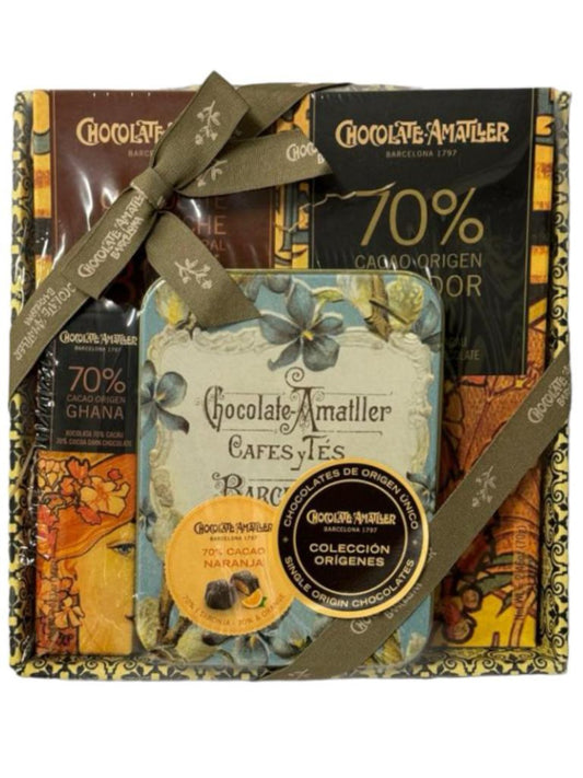 Chocolate Amatller Single Origin Choc Cafes y Tes - Coffee and Tea's Chocolate 230g