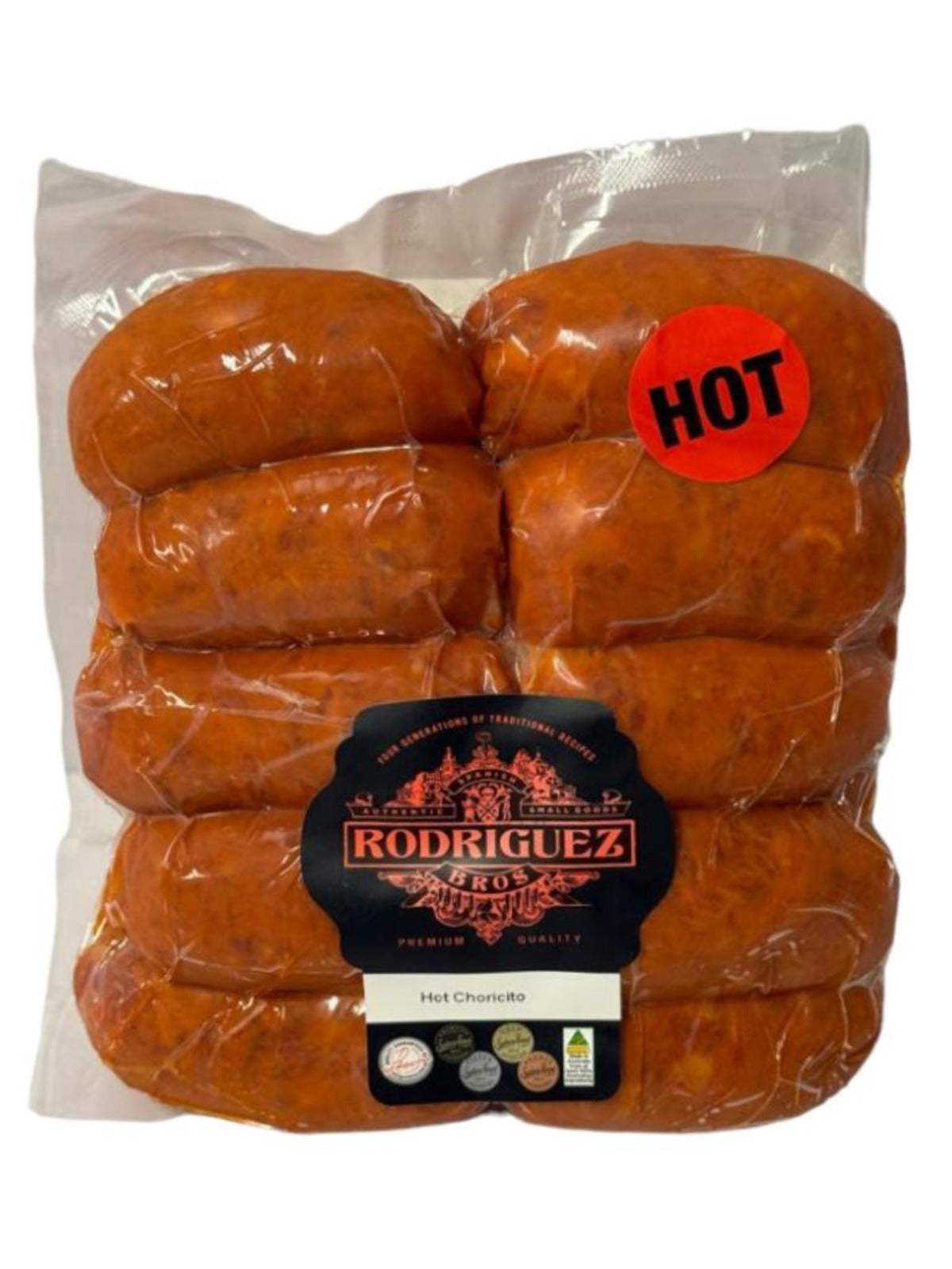 HOT Fresh Spanish Chorizito Choricito Mini Chorizo 18 piece pack approx 900g packet. Regular price $16.50. [You are guaranteed to receive at least 855g of product, equivalent price of $19.30 per kg.]