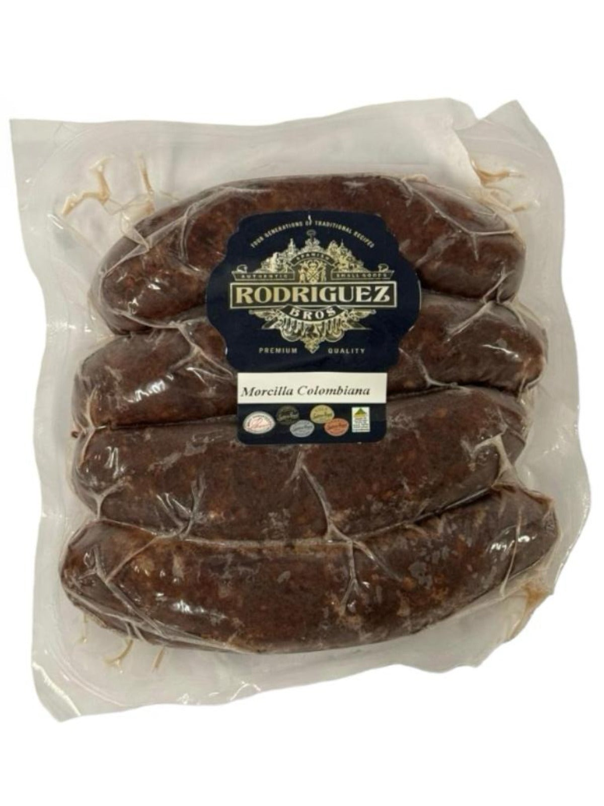 AVAILABLE IN STORE ONLY FROZEN - Morcilla Colombiana (rice) 4 piece pack frozen