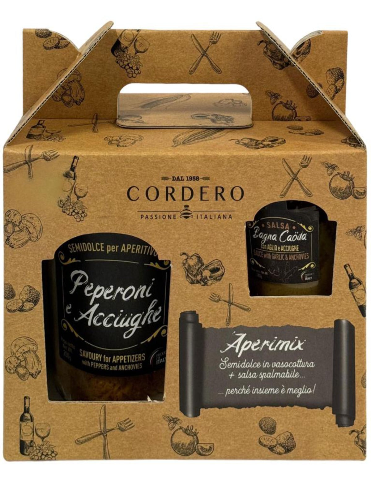 Cordero Panettone Italian Pepperoni and Anchovies Cake (200g) with Garlic and Anchovies Sauce (180g)