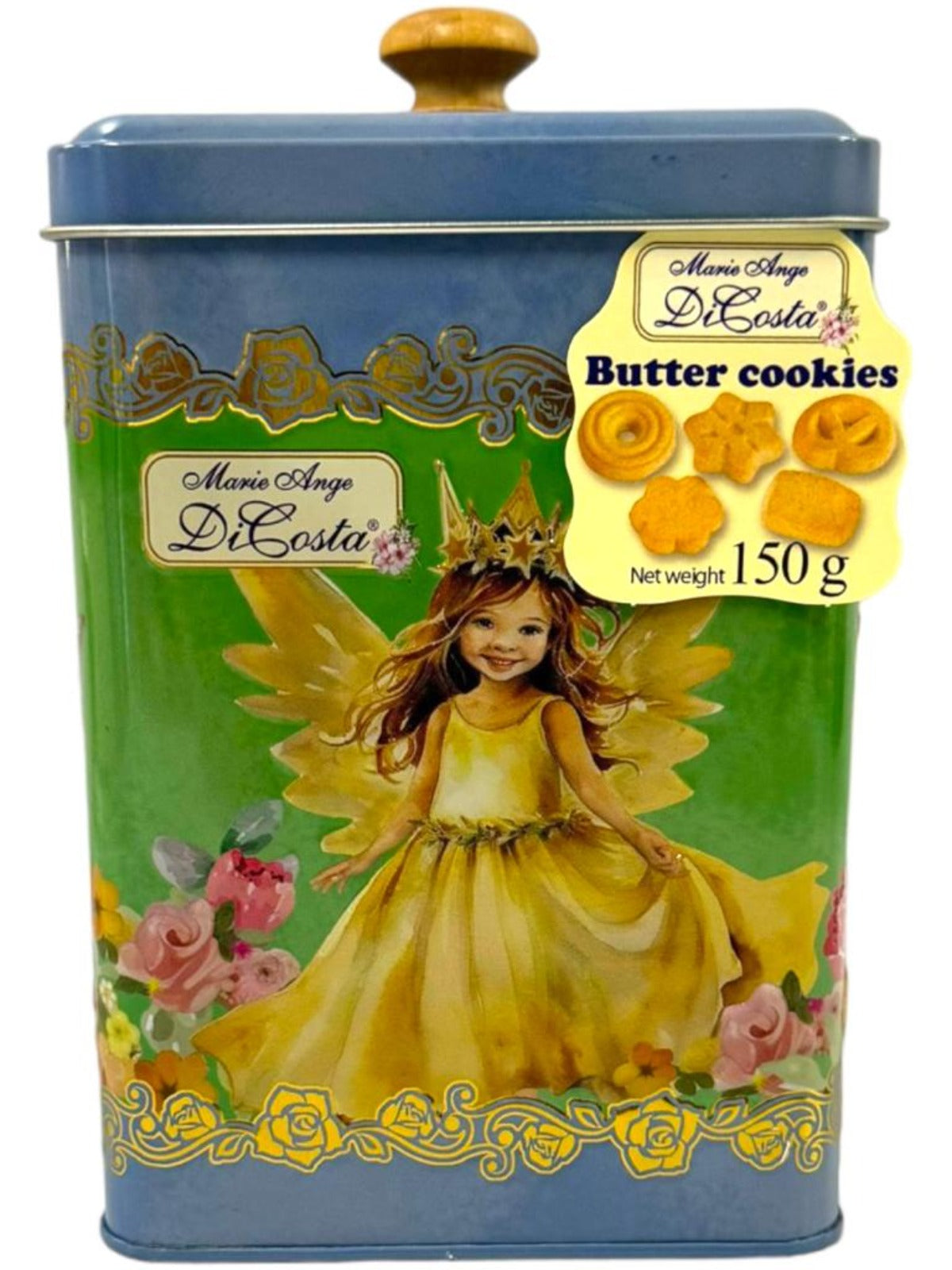 Marie Ange di Costa Flower Fairy Italian Butter Cookies—Il Pomello in Sky Blue 150g
