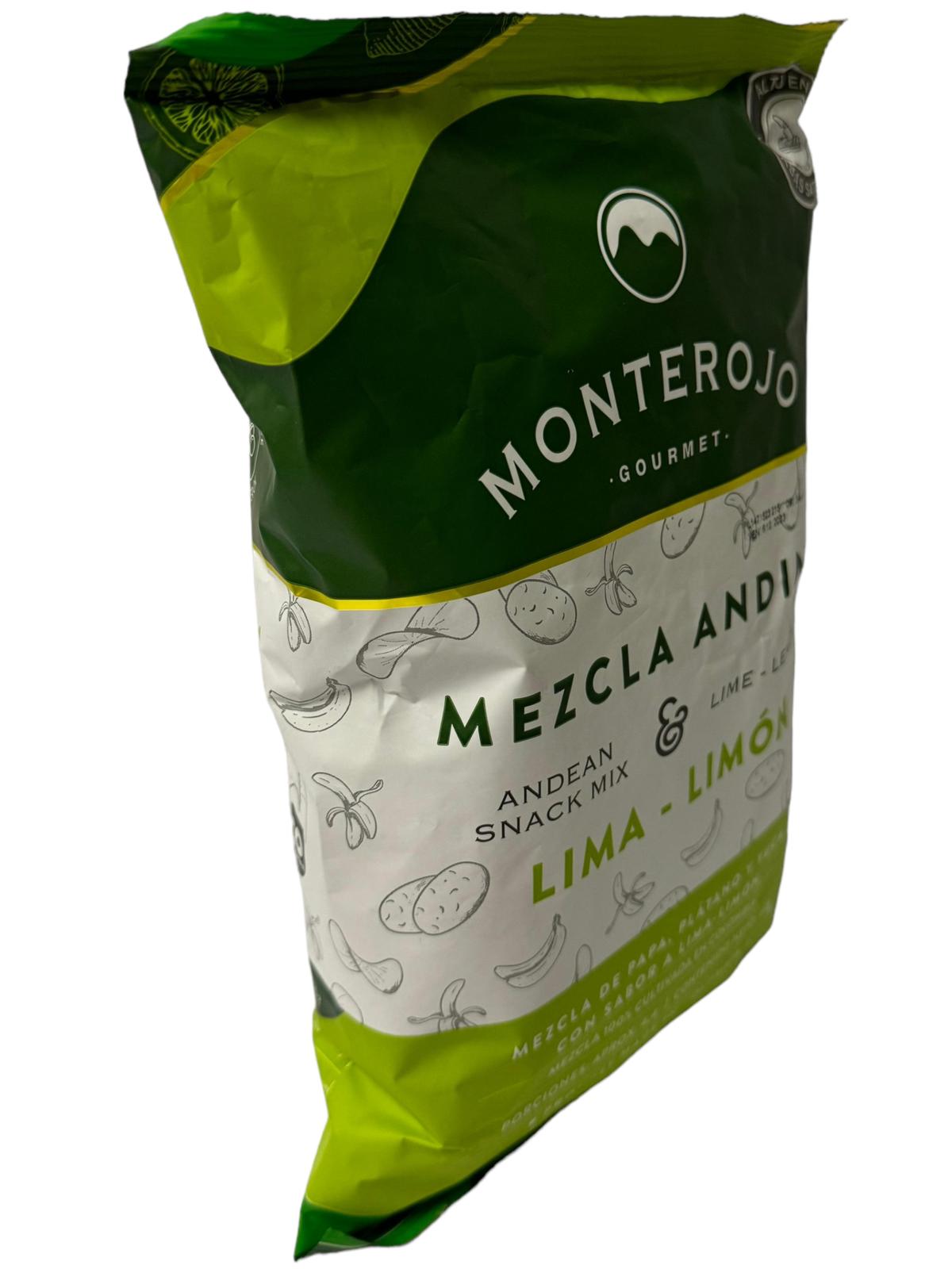 Monterojo Mezcla Andina Lima  Lime Flavoured Snack Mix 110g