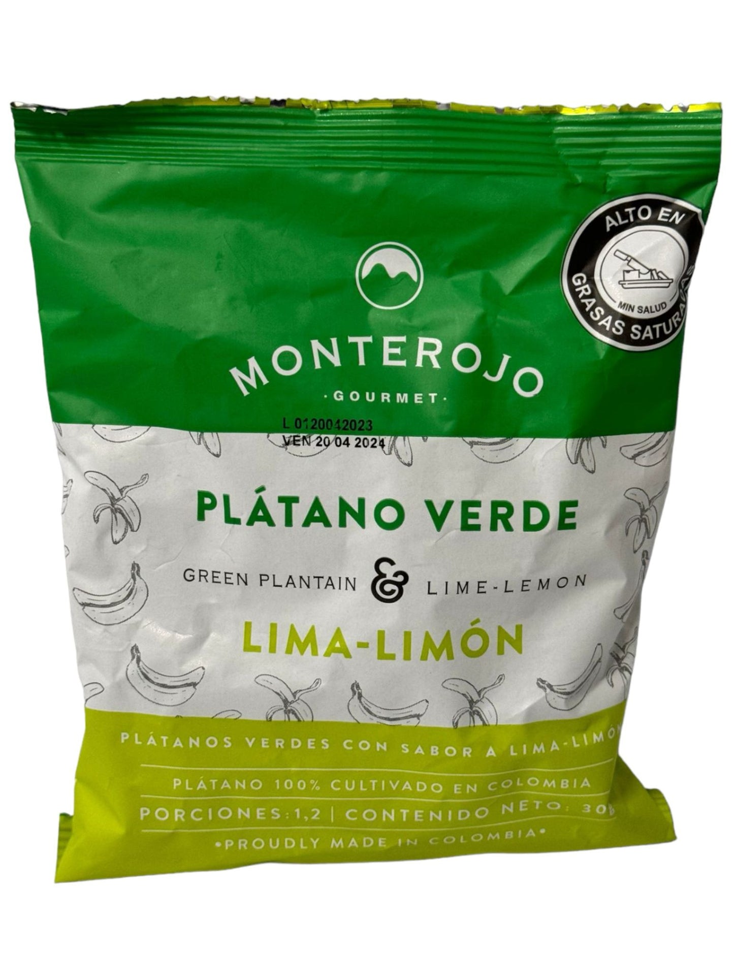 Monterojo Plantano Verde Lima-Limon Green Plantain Lime-Lemon 30g