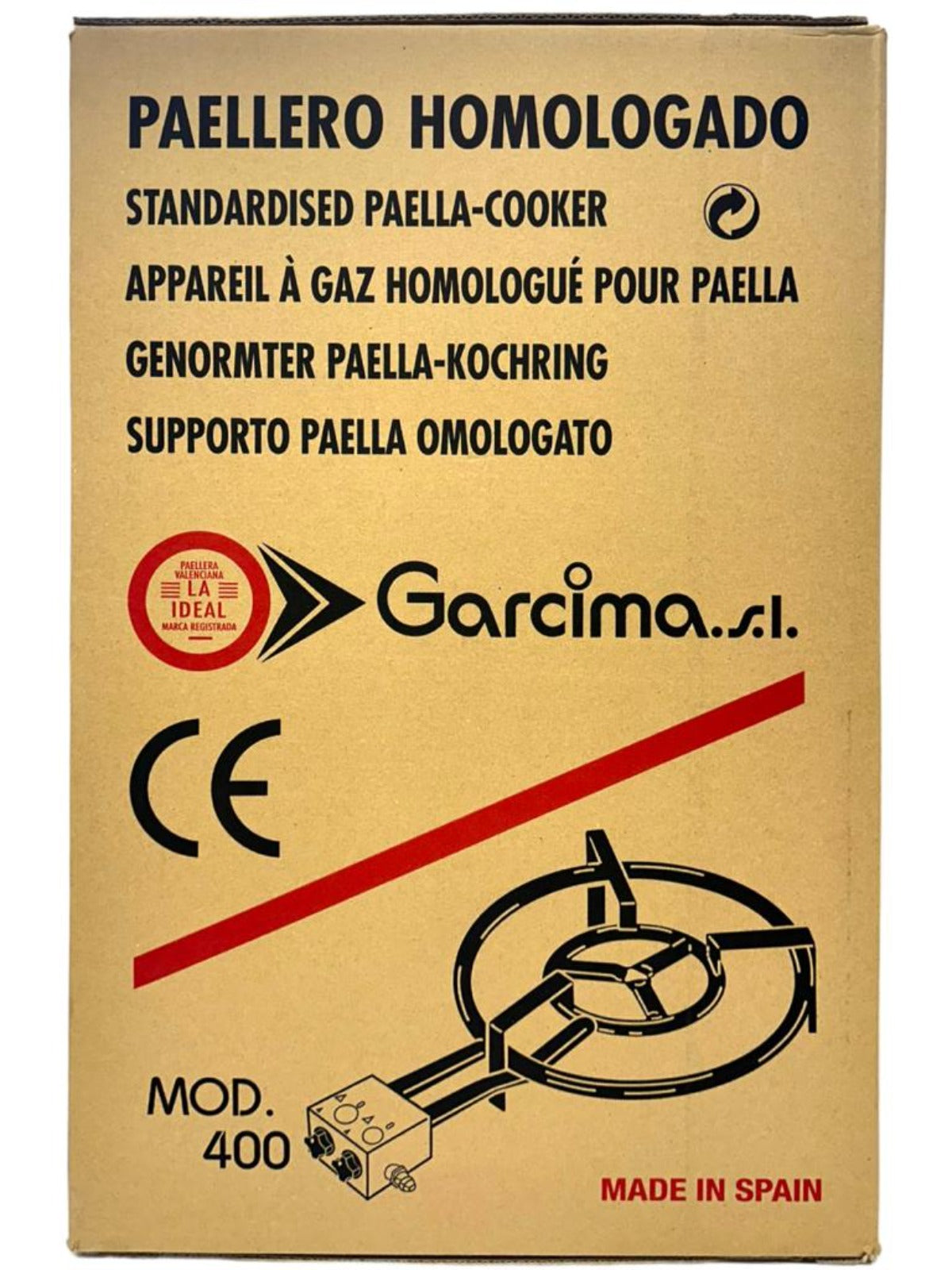 Garcima Enamel Paella Burner model 400 for 50cm pan