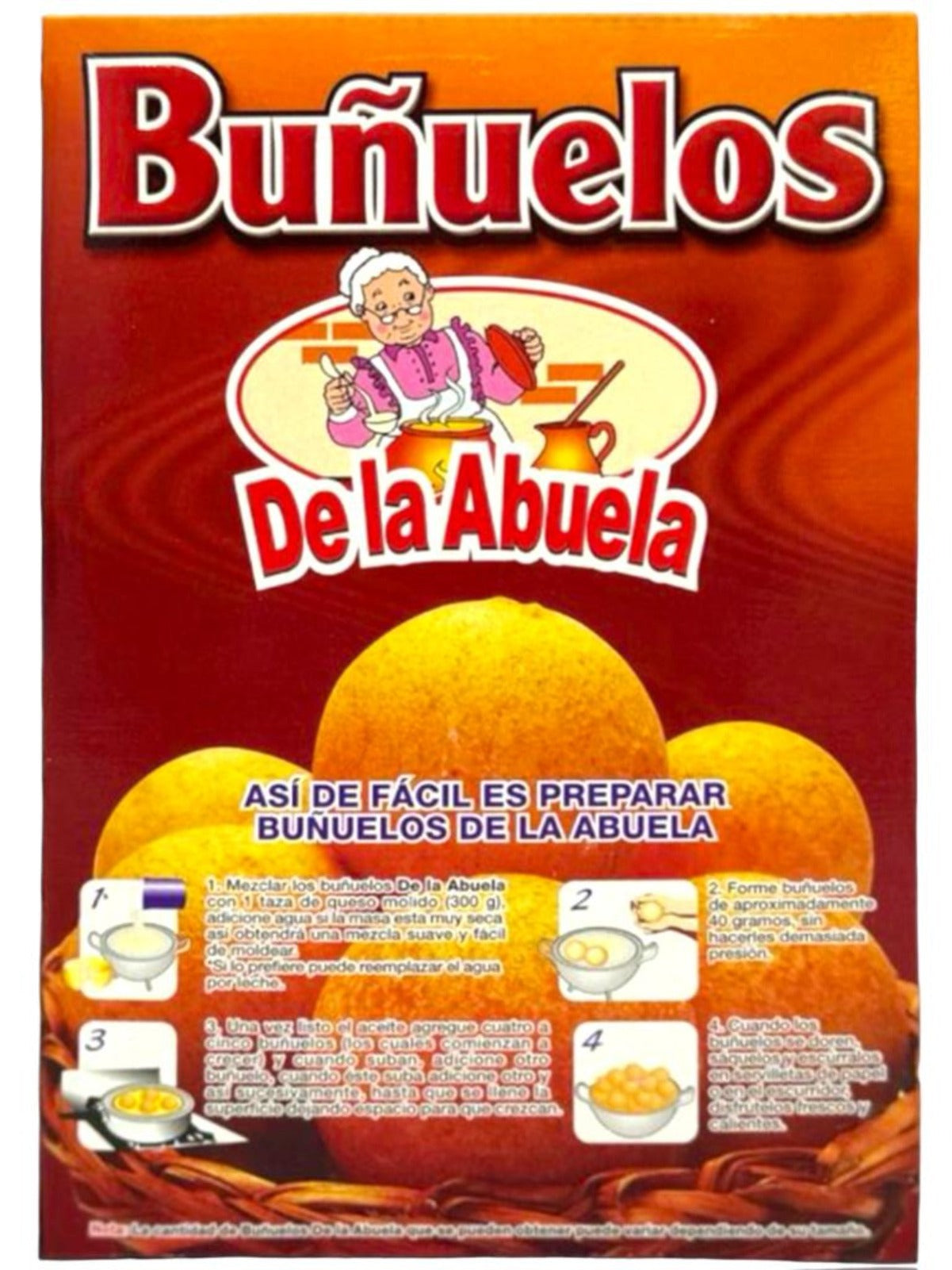 De la Abuela Colombian Baking Mix Pack- Custard, Custard Pudding, Fritters 300g ea 3 Pack 900g Total Best Before August 2025