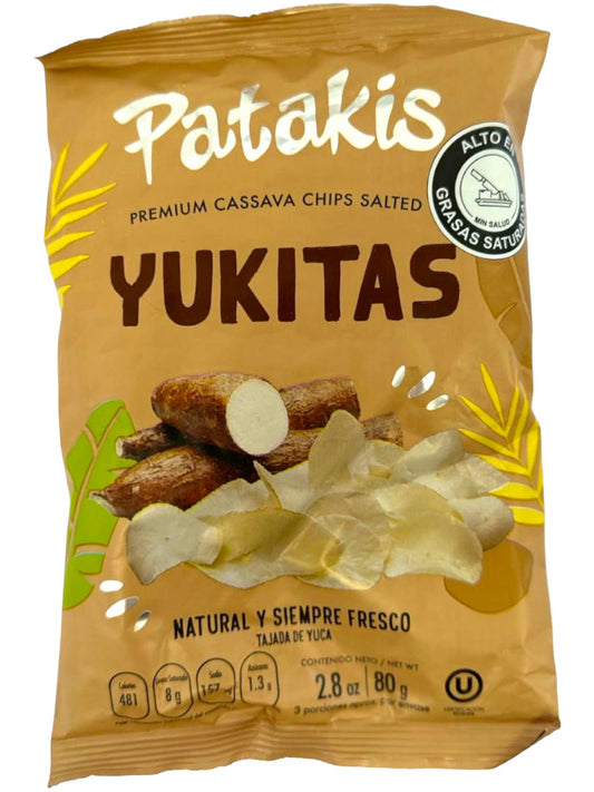 Patakis Yukitas Premium Cassava Colombian Chips Salted 80g Best Before End Of March 2024