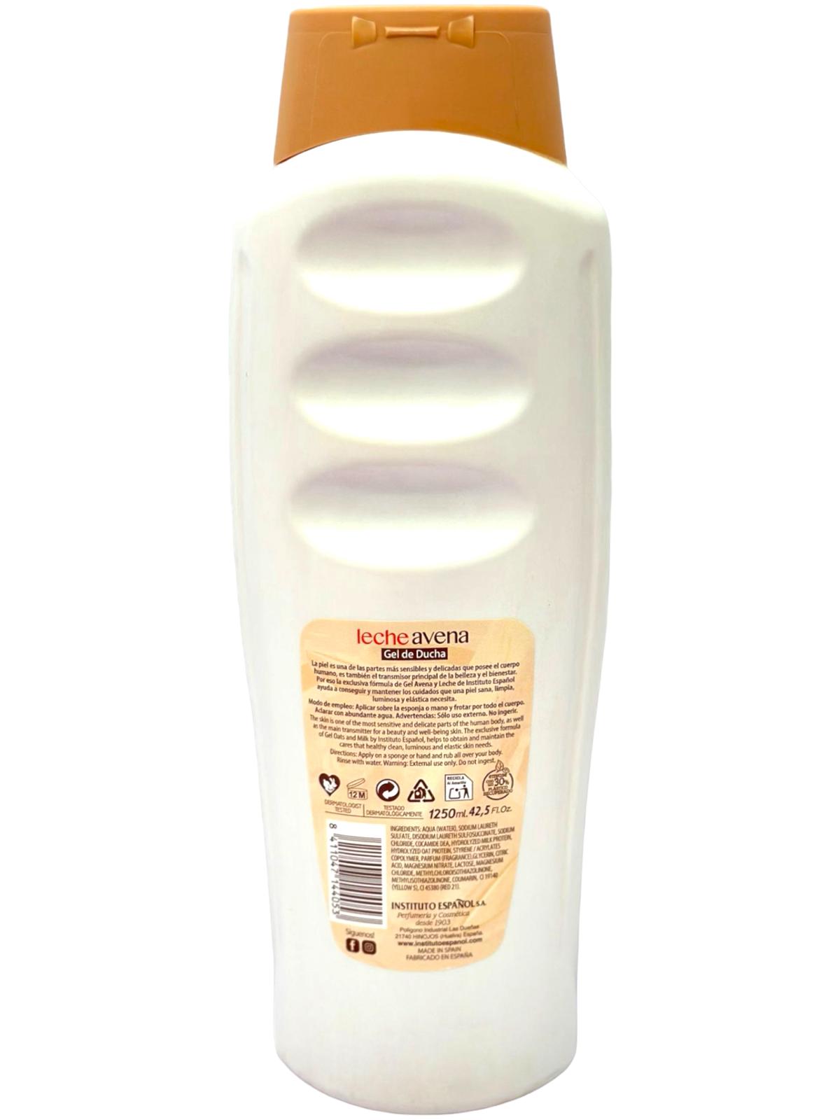 Instituto Espanol Leche Avena Gel de Ducha Spanish Body Soap 1250ml