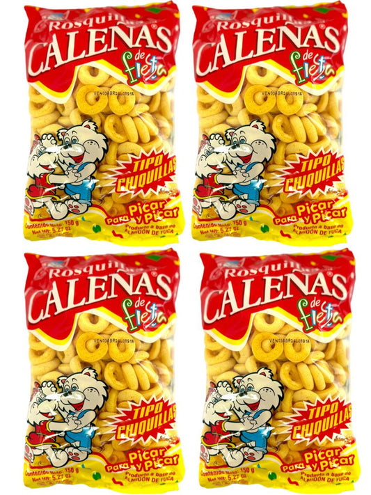 Rosquillas Calenas de Fiesta Colombian Snacks 150g - 4 Pack Total 600g Total