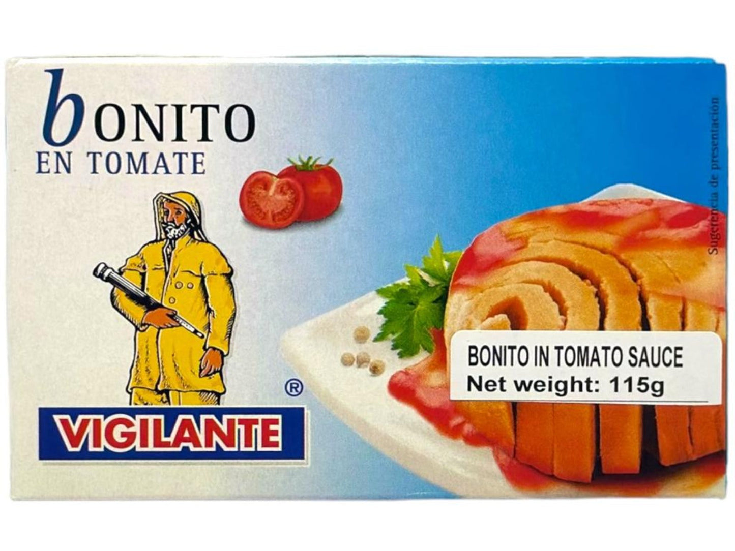Vigilante Bonito en Tomate - Spanish Bonito in Tomato Sauce 115g - 4 Pack Total 460g