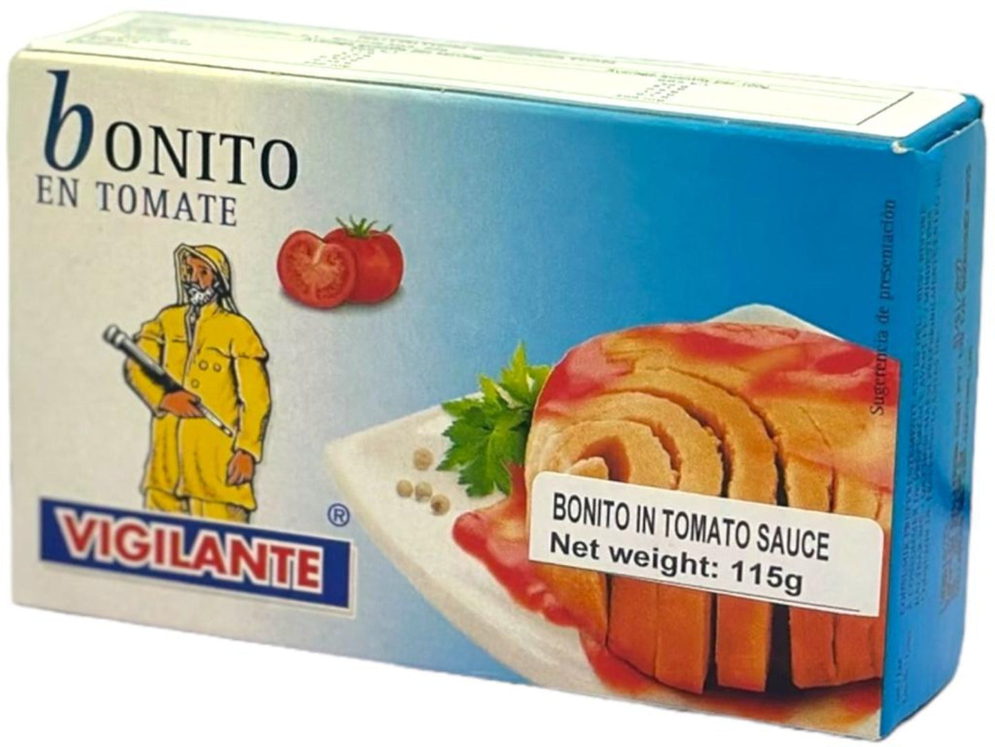 Vigilante Bonito en Tomate - Spanish Bonito in Tomato Sauce 115g - 4 Pack Total 460g
