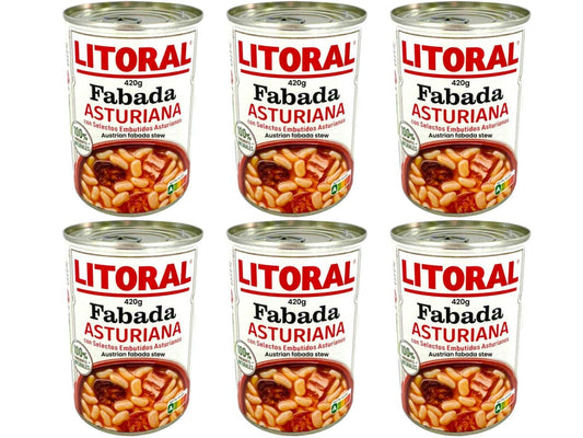 Litoral Fabada Asturiana Spanish Asturian Fabada Stew 420g - 6 Pack Total 2520g