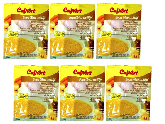 Calnort Sopa Spanish Maravilla Soup 66g - 6 Pack Total 396g Best Before December 2025