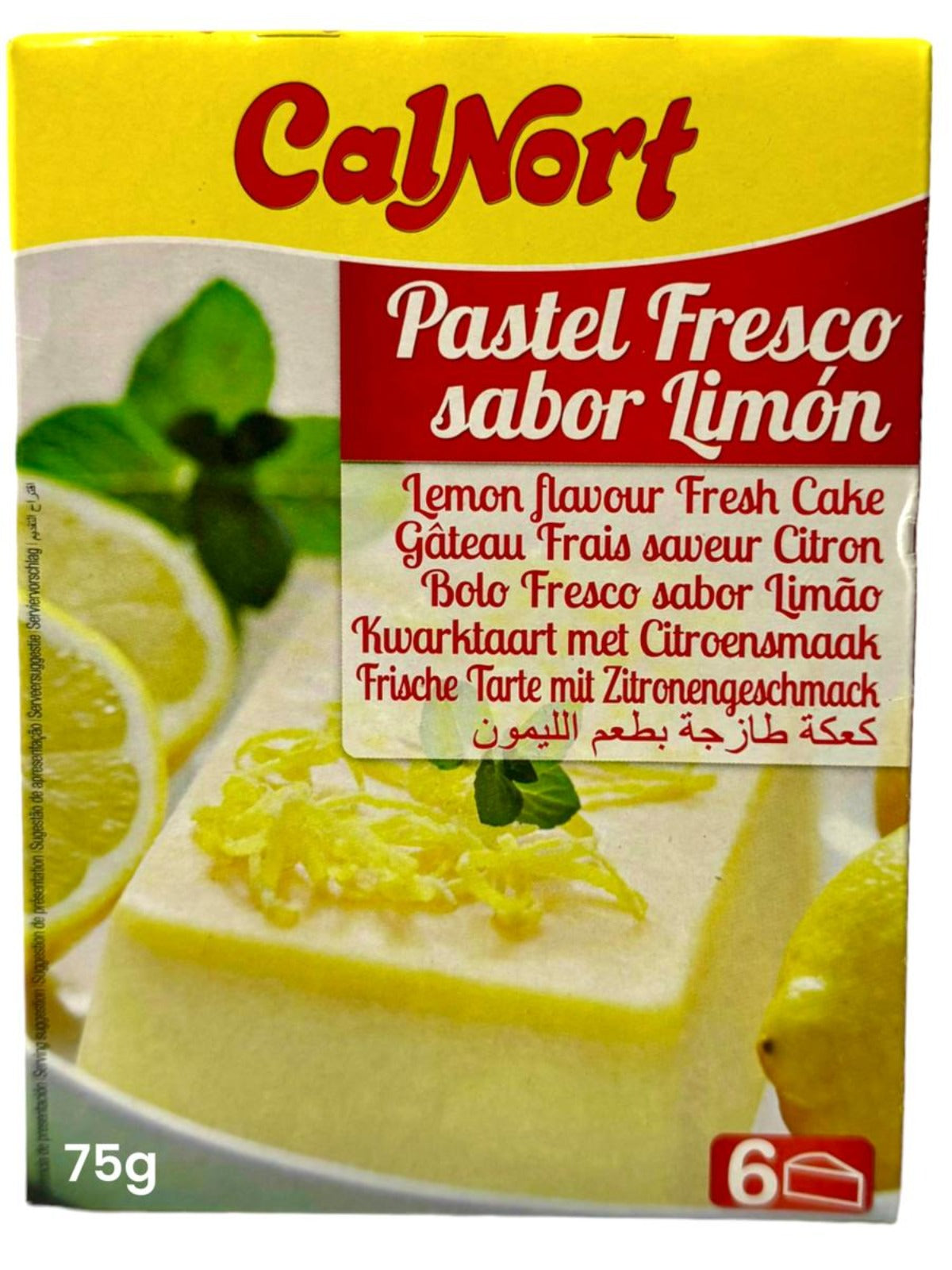 Calnort Pastel Fresco Sabor Limon 75g
