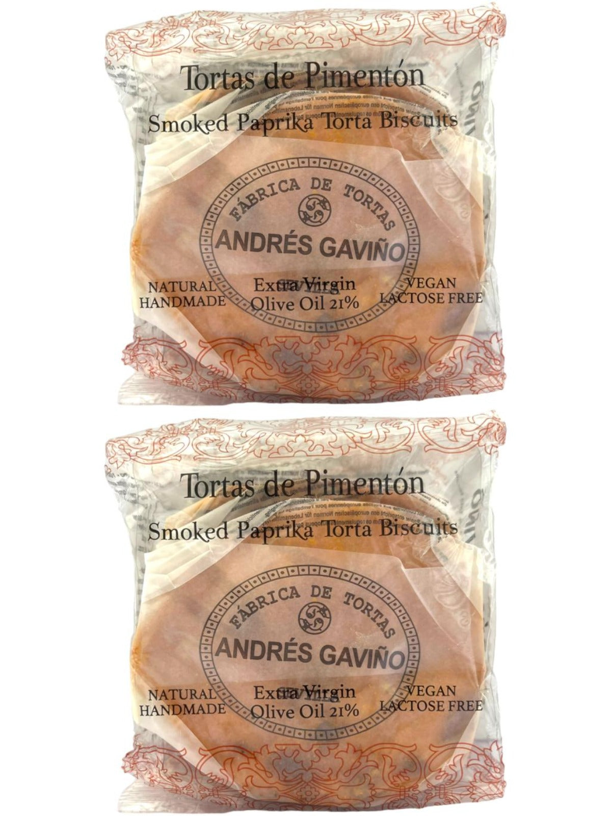 Andres Gavino Spanish Smoked Paprika Tortas 170g Twin Pack 340g Total