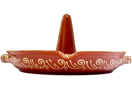 Edgar Picas Assador de Frango Regional Portuguese Terracotta Chicken Wicker 30cm