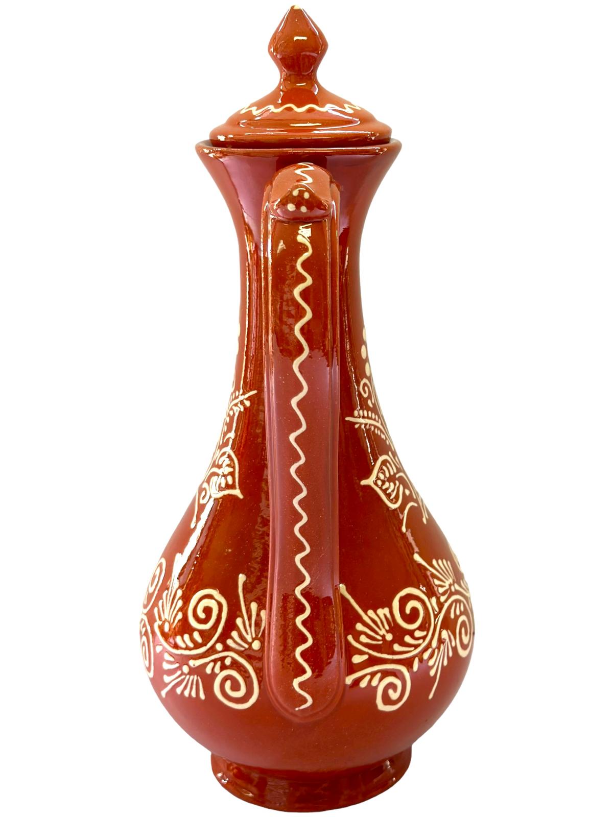 Edgar Picas Bule Regional 2 Portuguese Terracotta High Tea Pot 21cm x 8.5cm x 34 cm