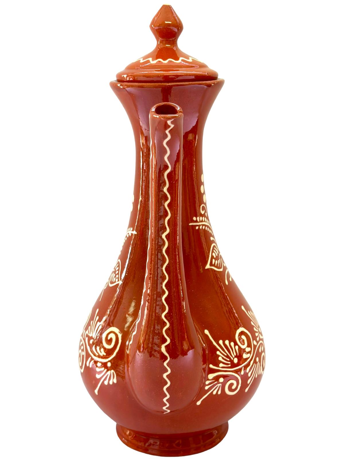 Edgar Picas Bule Regional 2 Portuguese Terracotta High Tea Pot 21cm x 8.5cm x 34 cm