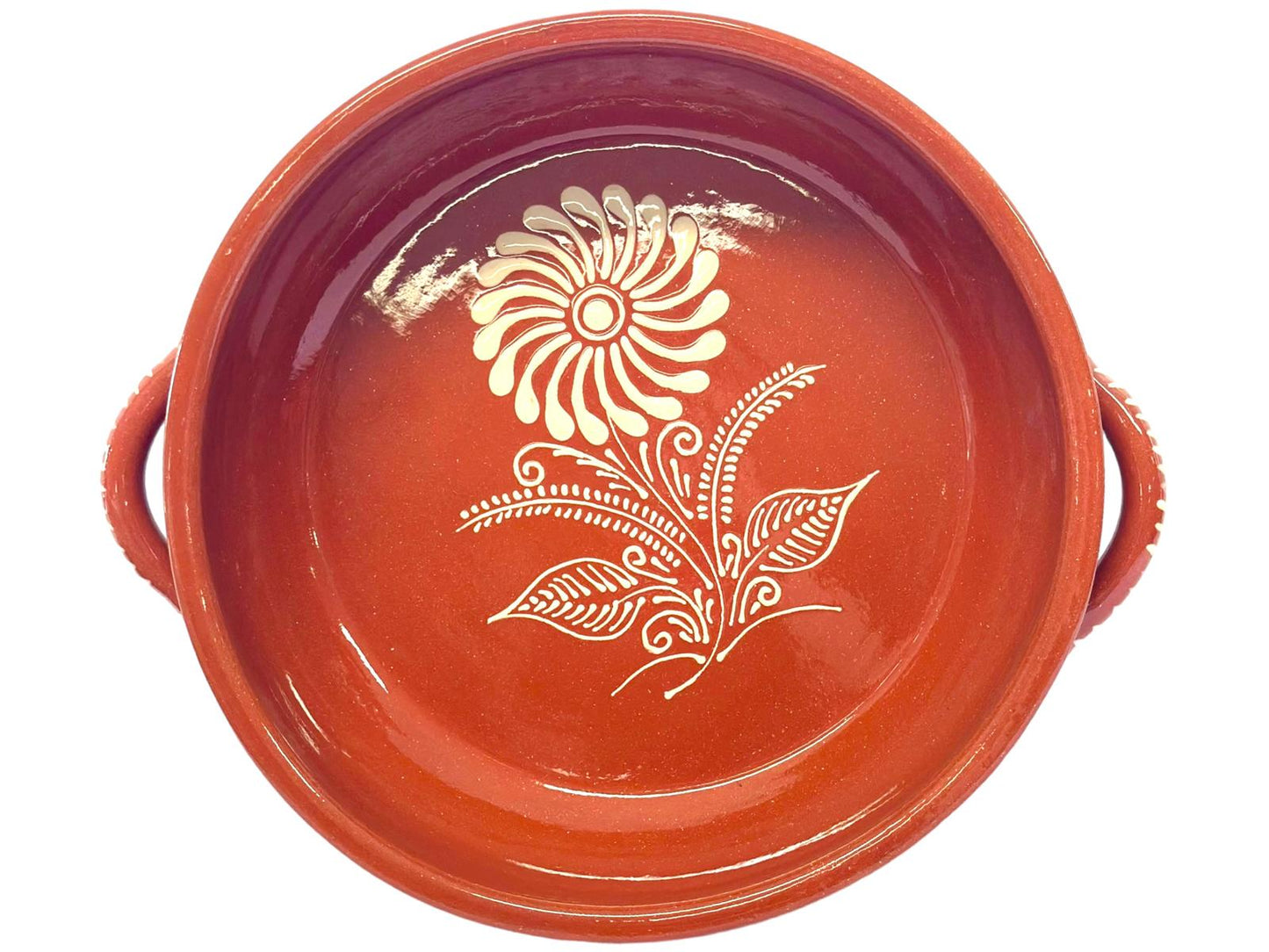 Edgar Picas Cacarola Baixa Regional 6 Portuguese Terracotta Round Baking DIsh -34cm x 34cm x 11cm