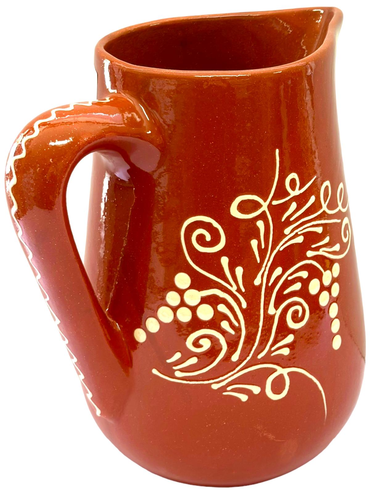 Edgar Picas Caneca Regional 5 Portuguese Terracotta Jug 25cm x 12.5cm x 26cm
