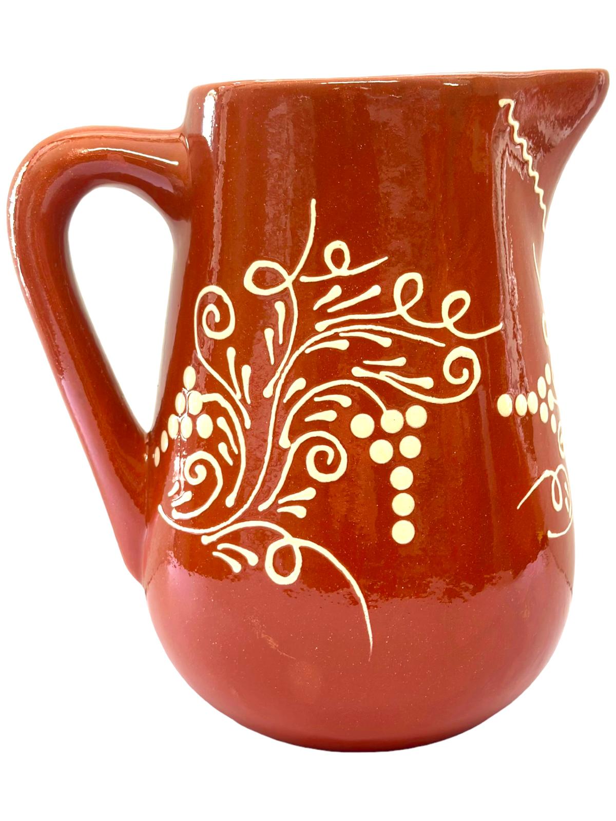 Edgar Picas Caneca Regional 5 Portuguese Terracotta Jug 25cm x 12.5cm x 26cm