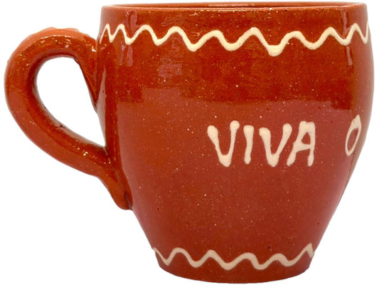 Edgar Picas Copo Redondo Regional Viva O Meu Vinho Terracotta Oval Mug 8.5cm x 9cm