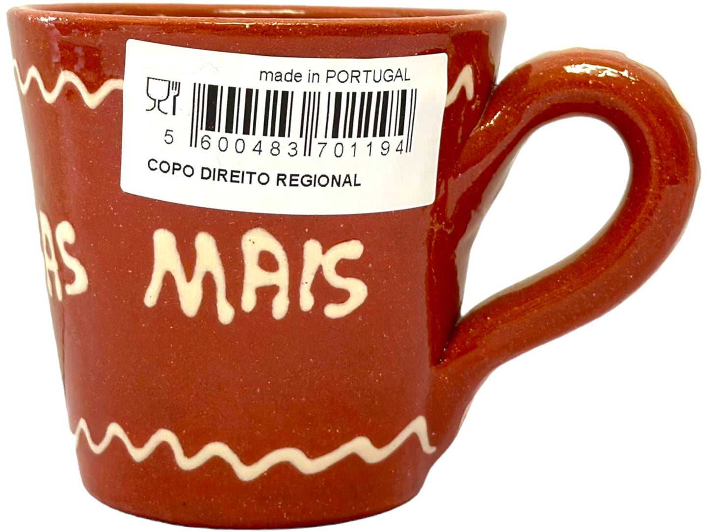 Edgar Picas  Copo Direito Nao Bebas Mais Portuguese Terracotta Mug 8.5cm x 9cm