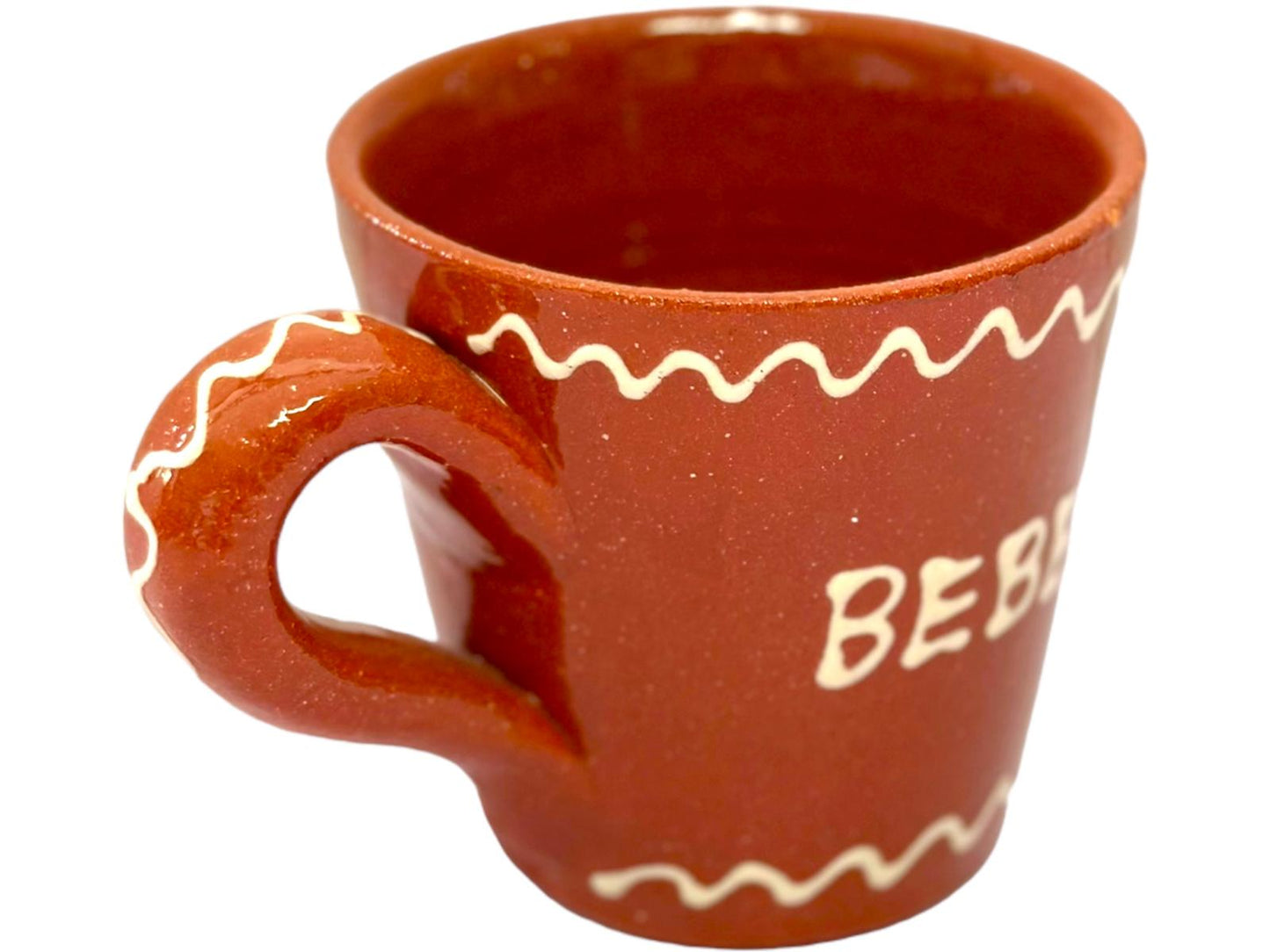 Edgar Picas  Copo Direito Bebe Menos Vinho Portuguese Terracotta Mug 8.5cm x 9cm