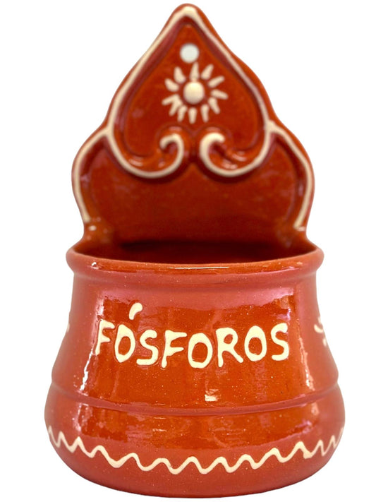 Edgar Picas Fosforeiro Regional Portuguese Terracotta Matches Dish 16cm x 9cm