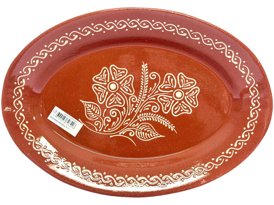 Edgar Picas Travessa Regional 3 Portuguese Terracotta Tray 41cm x 29cm