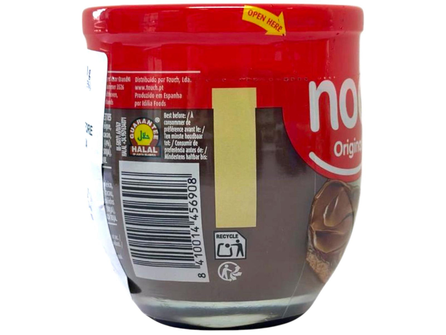 Nocilla Original Spanish Cocoa and Hazelnut Spread 180g - 4 Pack 760g total (Best Before 22-05-2025)