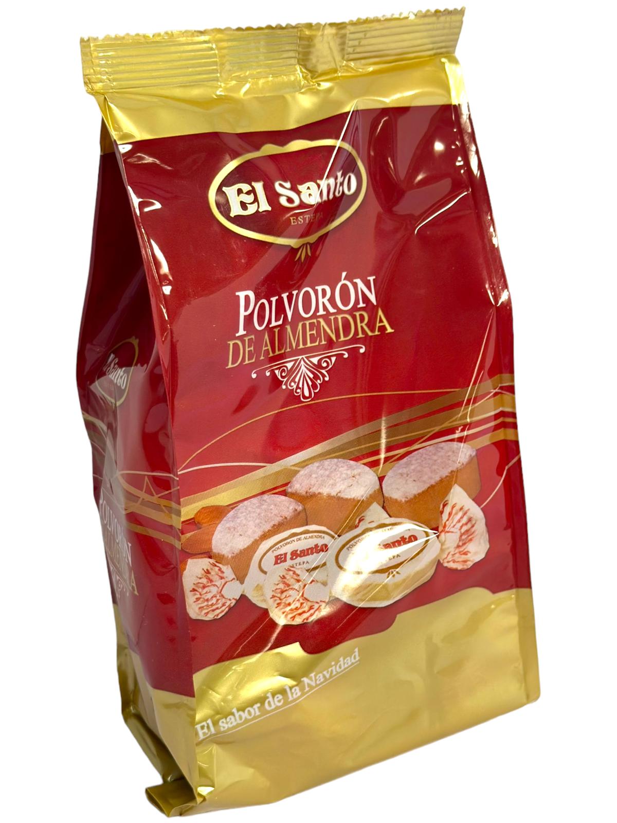 El Santo Polvoron de Almendra with Manteca Spanish Almond Biscuits 400g- Twin Pack 800g Total