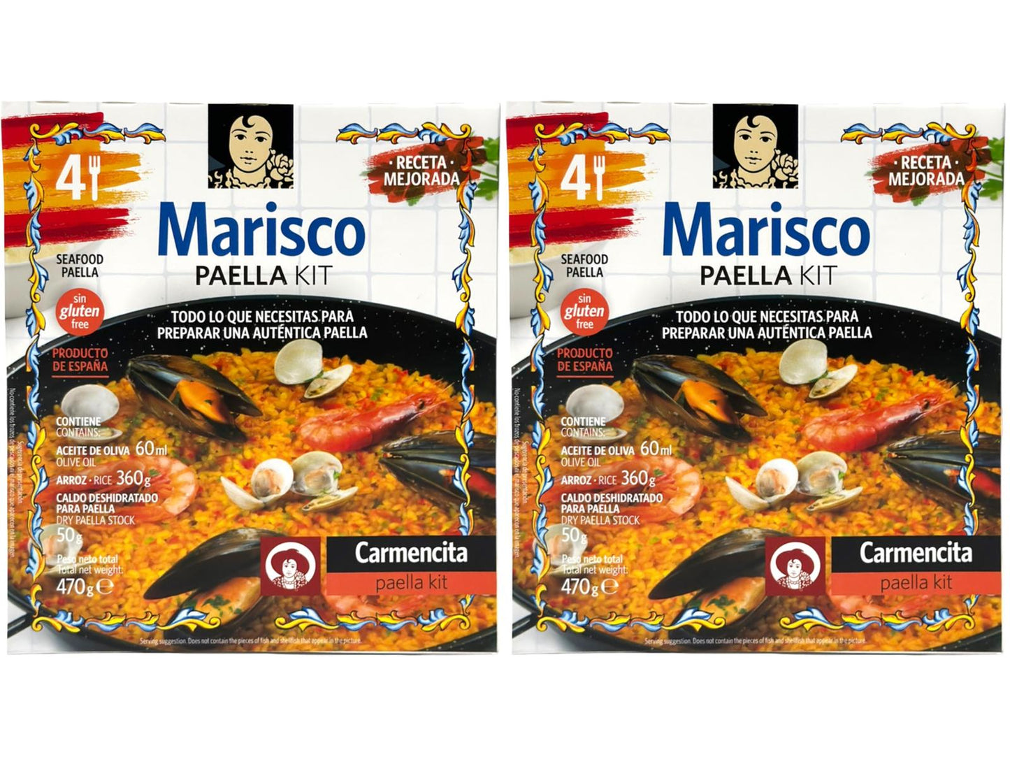 Carmencita Marisco Seafood Paella Kit 4 serves 470g Twin Pack 940g total