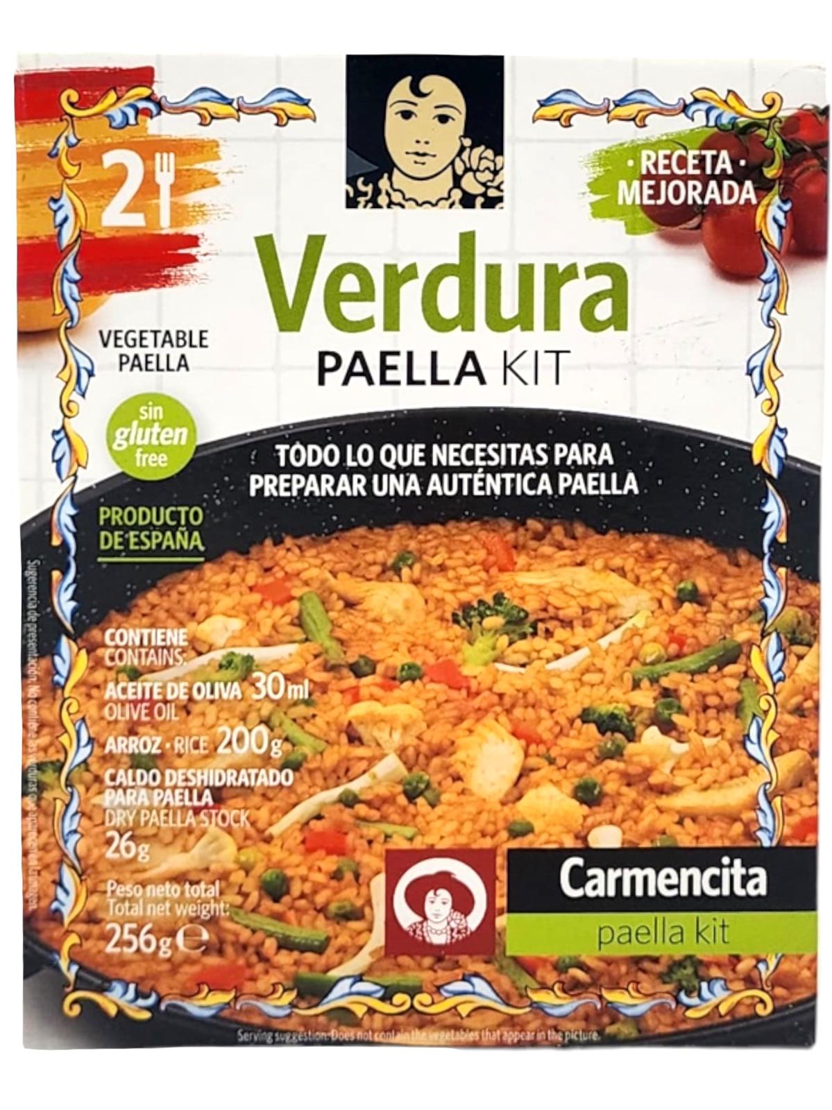 Carmencita Vegetable Paella Kit 256g with Dacsa RIce 1kg Multi Pack