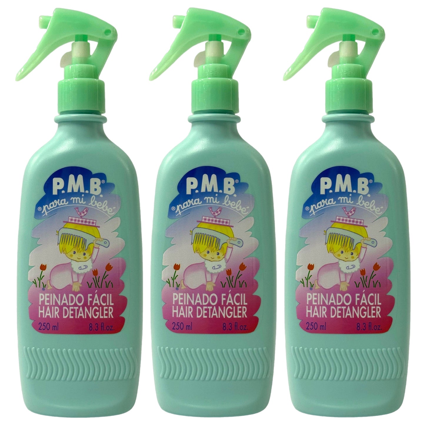 Para Mi Bebe Baby Hair Detangler Spray 250ml 3 Pack 750ml Total