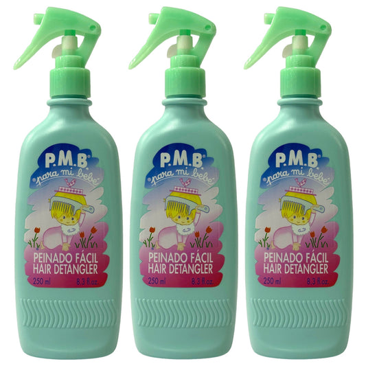 Para Mi Bebe Baby Hair Detangler Spray 250ml 3 Pack 750ml Total