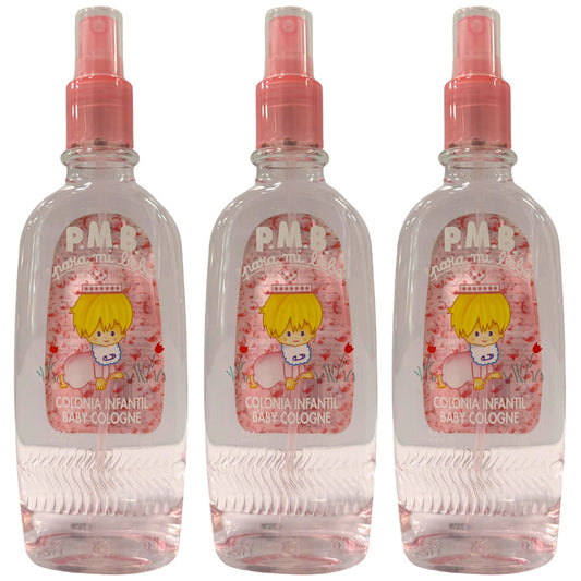 Para Mi Bebe Colonia Infantil Pink Baby Cologne Spray 250ml 3 Pack 750ml Total