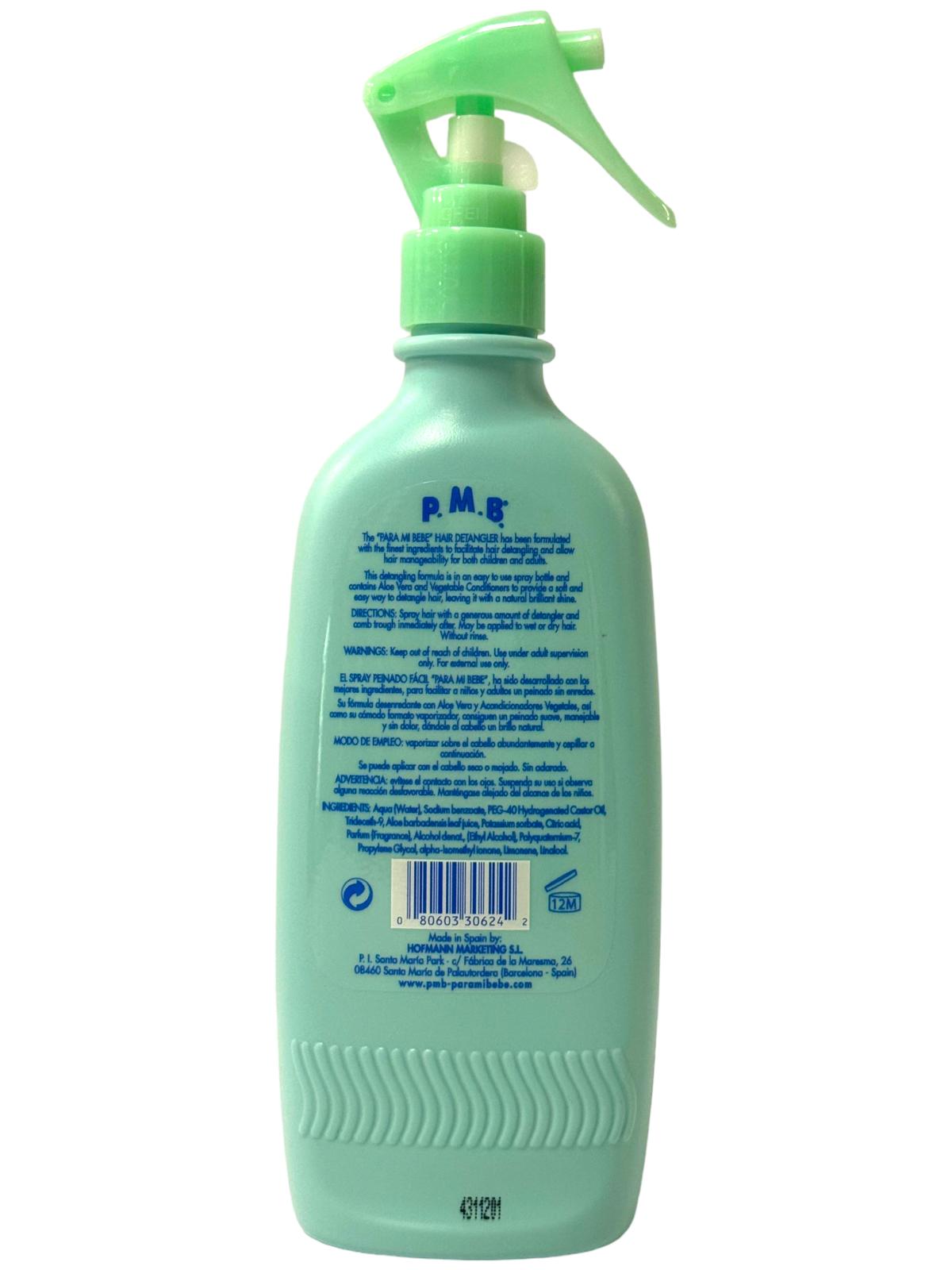 Para Mi Bebe Shampoo, Conditioner and Hair Detangler 250ml each Mixed Pack 750ml Total