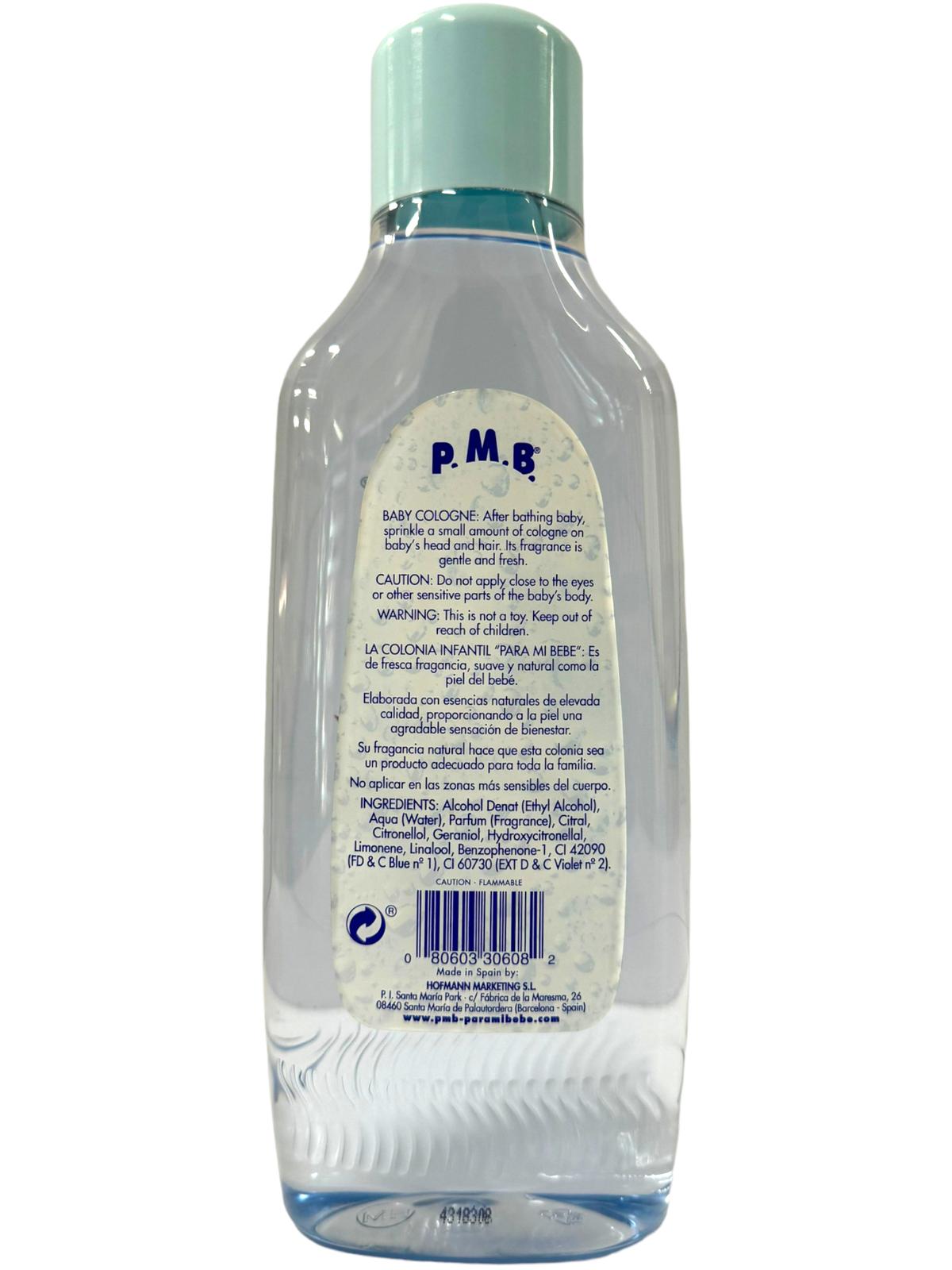 Para Mi Bebe Colonia Infantil Baby Cologne 750ml each MIxed Pack Pink, Purple, Blue 2250ml Total