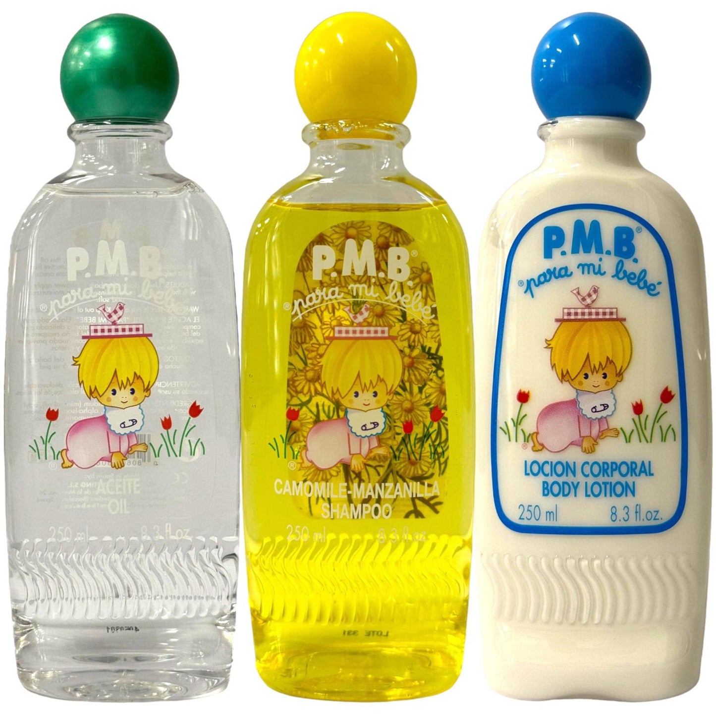 Para Mi Bebe Baby Oil, Body Lotion and Shampoo 250ml each Mixed Pack 750ml Total