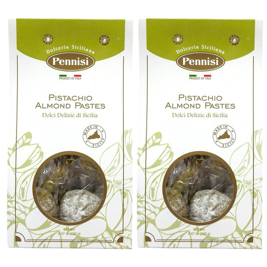 Pennisi Paste di Mandorla al Pistacchio Almond Pistachio Paste Biscuits Twin Pack- 480g Total