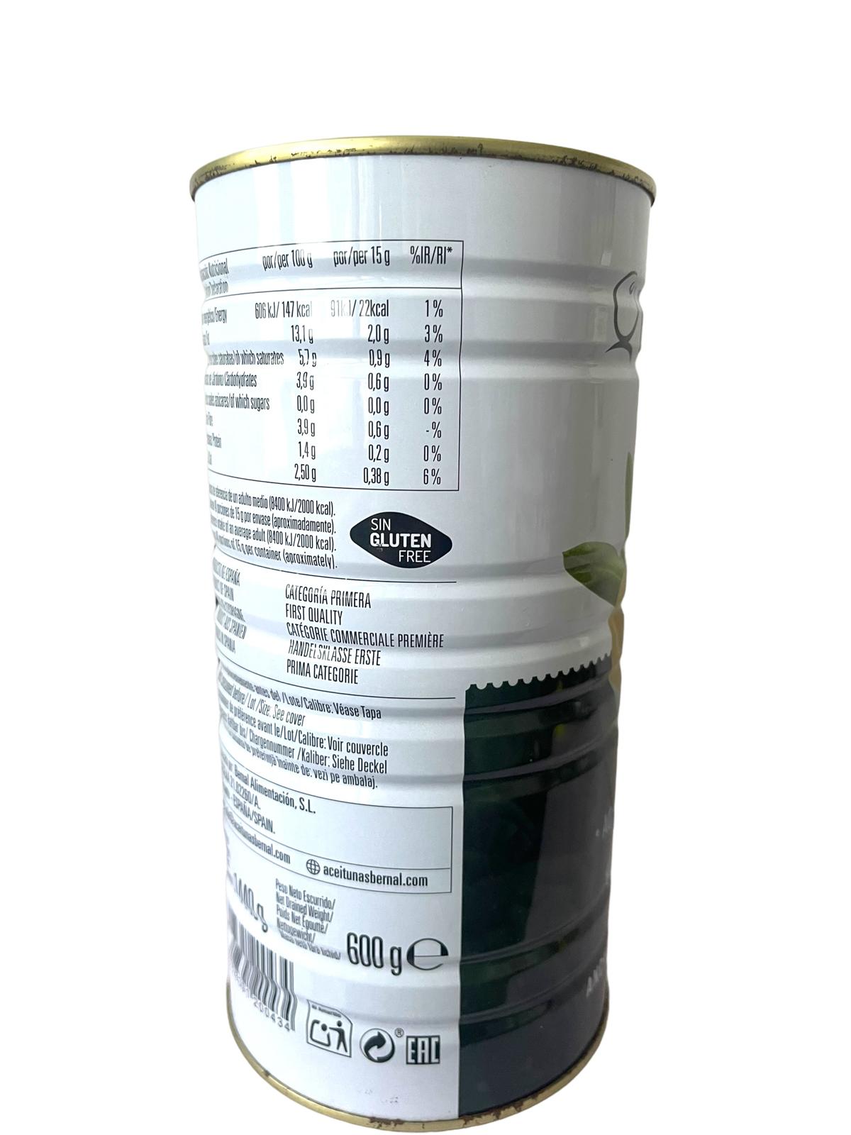 Bernal Aceitunas  Rellenas de Anchoa Anchovy Stuffed Olives 1440g Twin Pack - 2880g Total