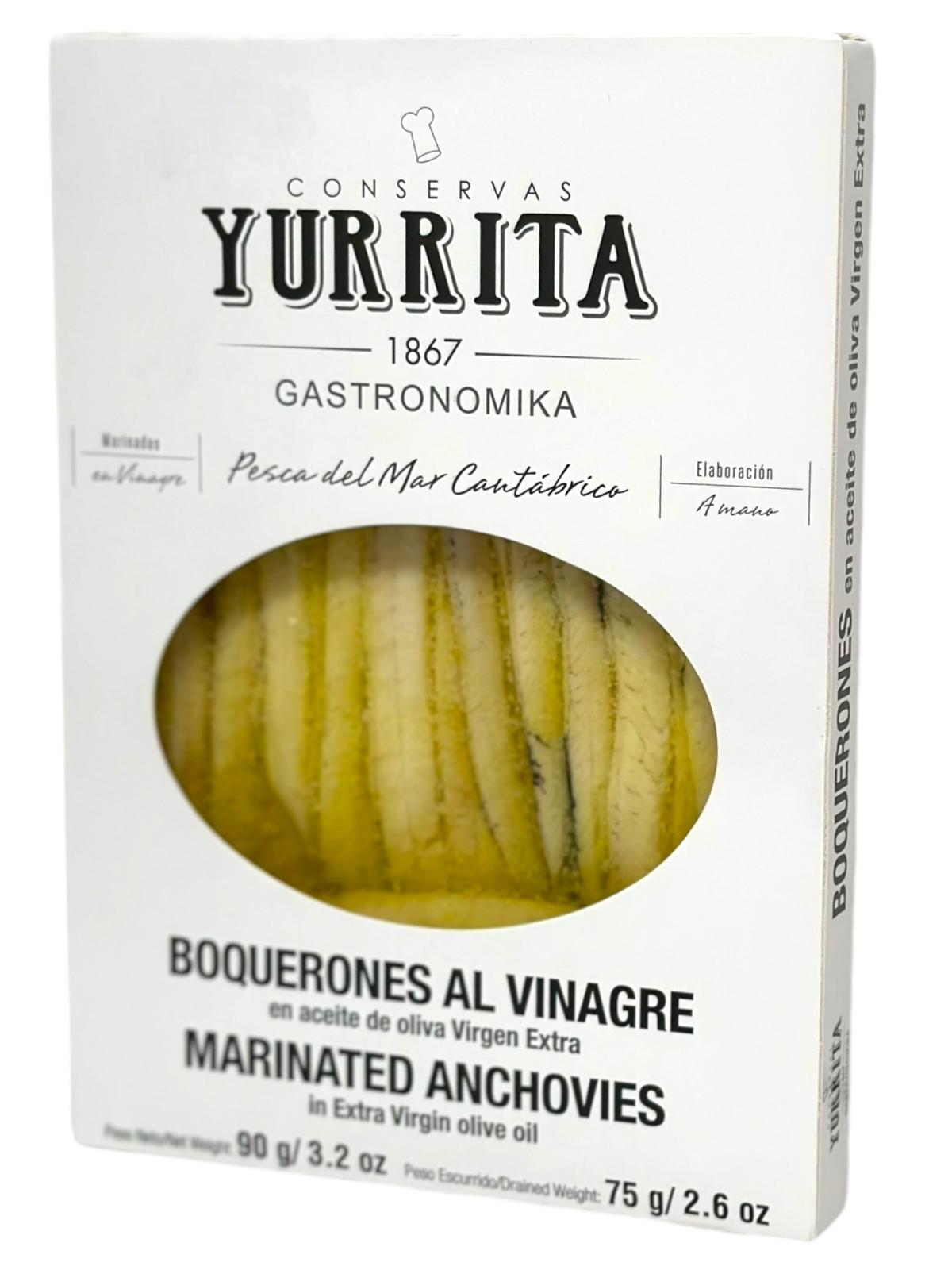 Yurrita Anchovies in Extra Virgin Olive Oil 90g
