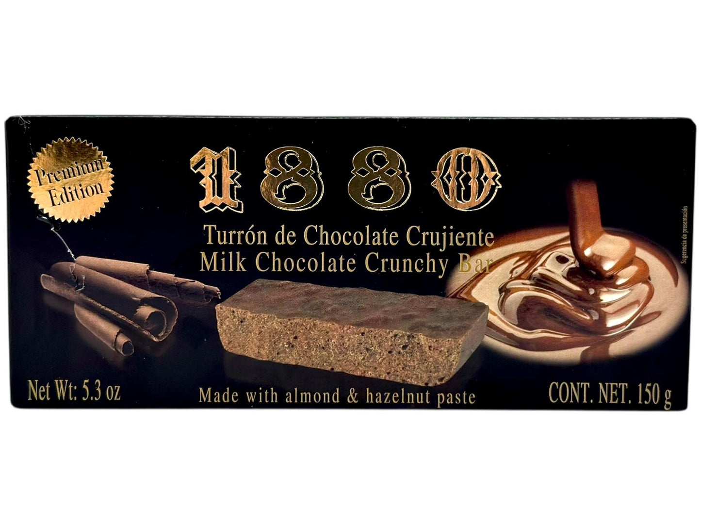 1880 Turron de Dark Chocolate Crunchy (Best Before 31-03-2027)