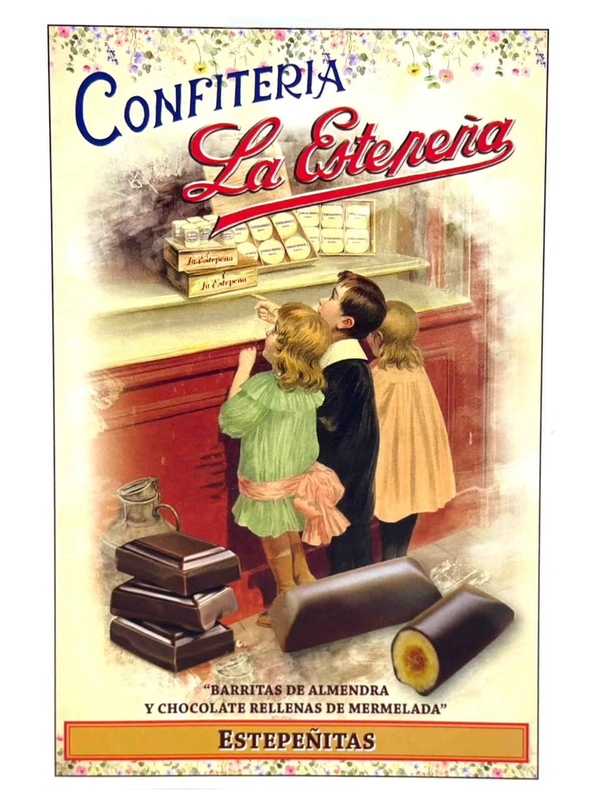 La Estepena Estepenitas Chocolates with Almond and Marmalade 300g