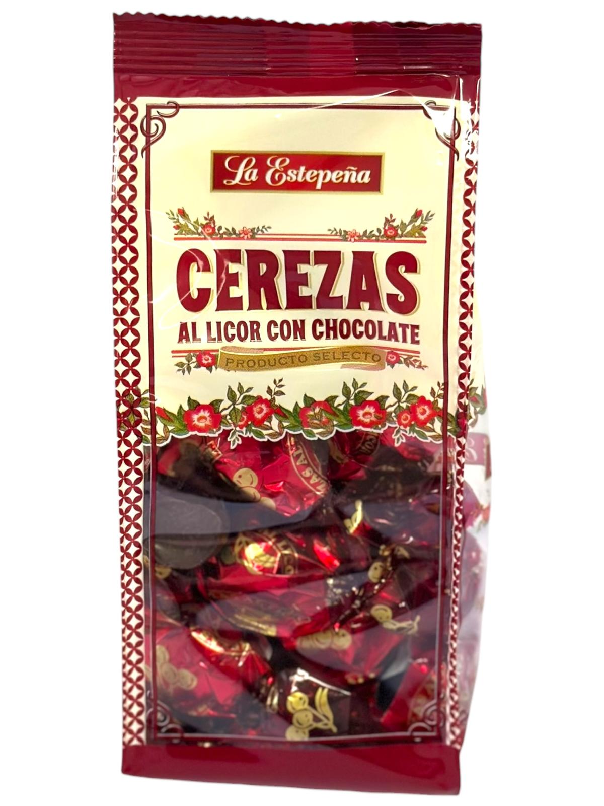 La Estepena Chocolate coated Cherries with Liquor 160g